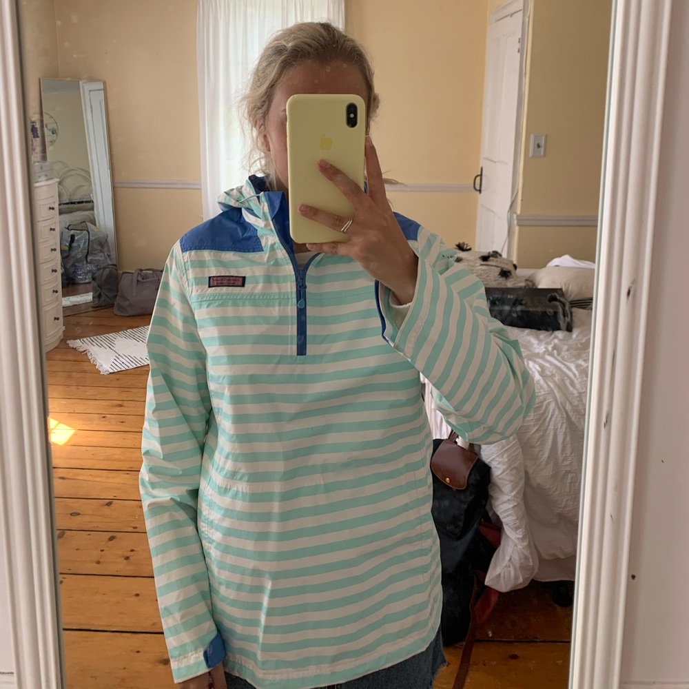 Vineyard Vines Striped Rain Jacket